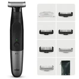 Braun XT5200 - Afeitadora Recortadora Hombre Wet & Dry, 45 Minutos Autonomía, 6 Peines Accesorios, SkinGuard para Piel Sensible